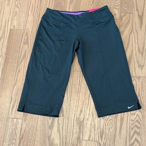 Nike Dark Gray Cropped Workout Pants